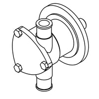 Raw water pump parts (STM6109 with triangular faceplate)